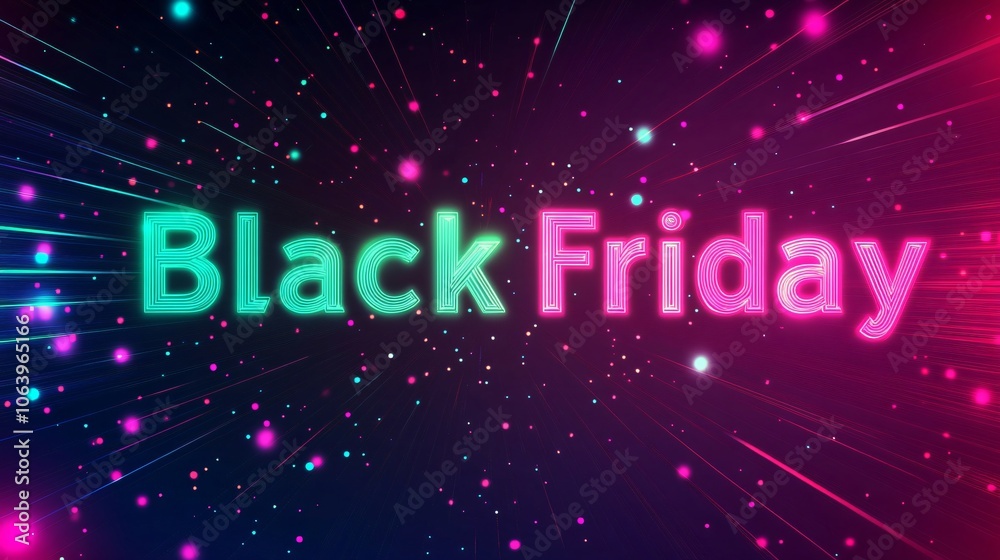 Black Friday poster with text Black Friday poster with text