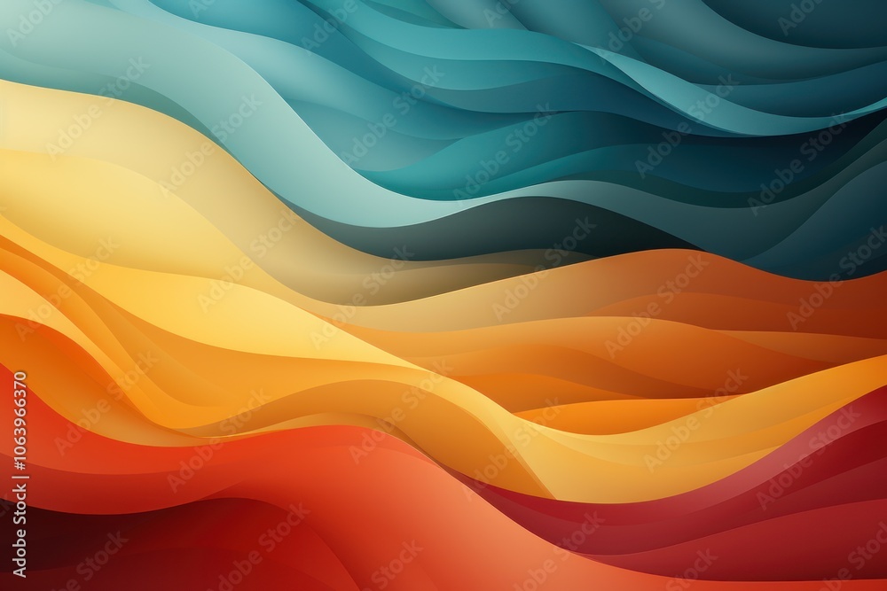 Abstract waves of color blending in a smooth gradient, evoking motion and fluidity. Abstract waves of color blending in a smooth gradient, evoking motion and fluidity.