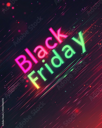 ''Black Friday'' text digital background 