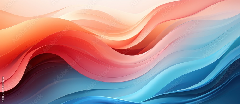 Abstract waves of red and blue create a smooth, flowing design for artistic purposes. Abstract waves of red and blue create a smooth, flowing design for artistic purposes.