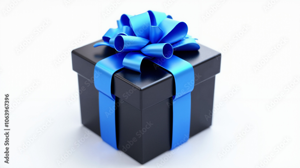 Striking 3D Black Friday Gift Box Icon: Perfect for E-commerce, Promotions, and Social Media Campaigns