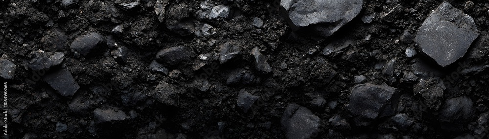 Black Charcoal Fragments and Ash Close-Up Black Charcoal Fragments and Ash Close-Up