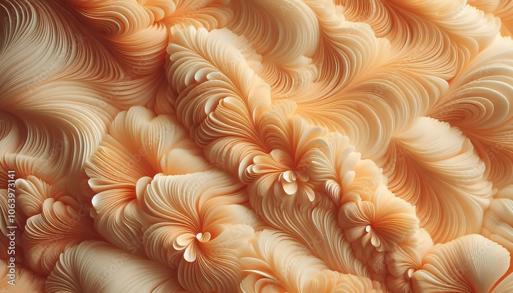 Muted Marigold Ripples Generative AI Muted Marigold Ripples Generative AI
