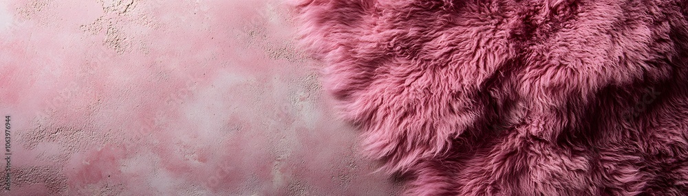 Pink Furry Texture on a Pink Background Pink Furry Texture on a Pink Background
