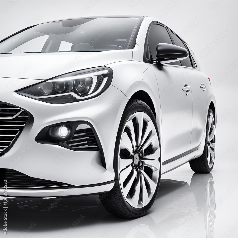 car isolated on white