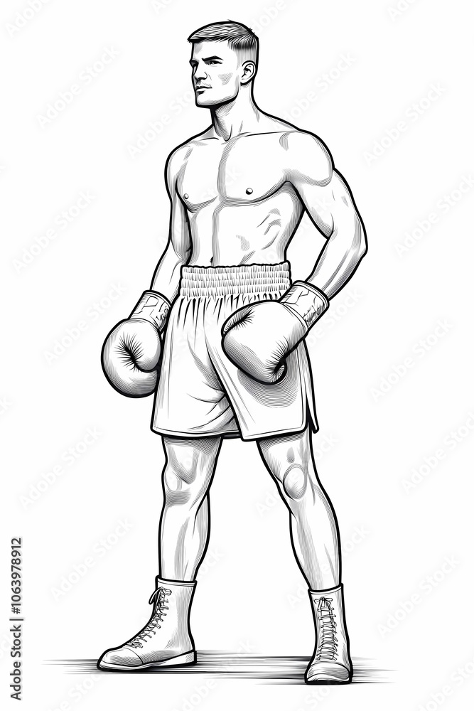 Fototapeta premium dynamic boxing-themed backdrop, suitable for energetic sports designs and event posters