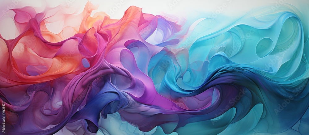 Abstract flowing waves of color create a vibrant and dynamic visual experience. Abstract flowing waves of color create a vibrant and dynamic visual experience.