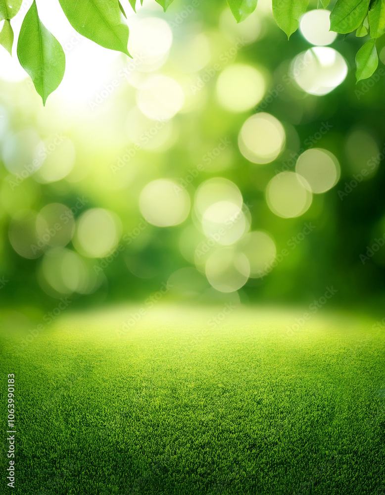 Fototapeta premium nature natural blur green bokeh