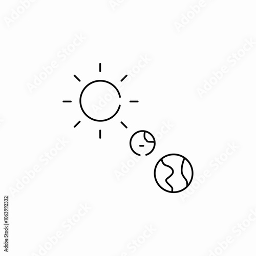 planet solar system icon sign vector