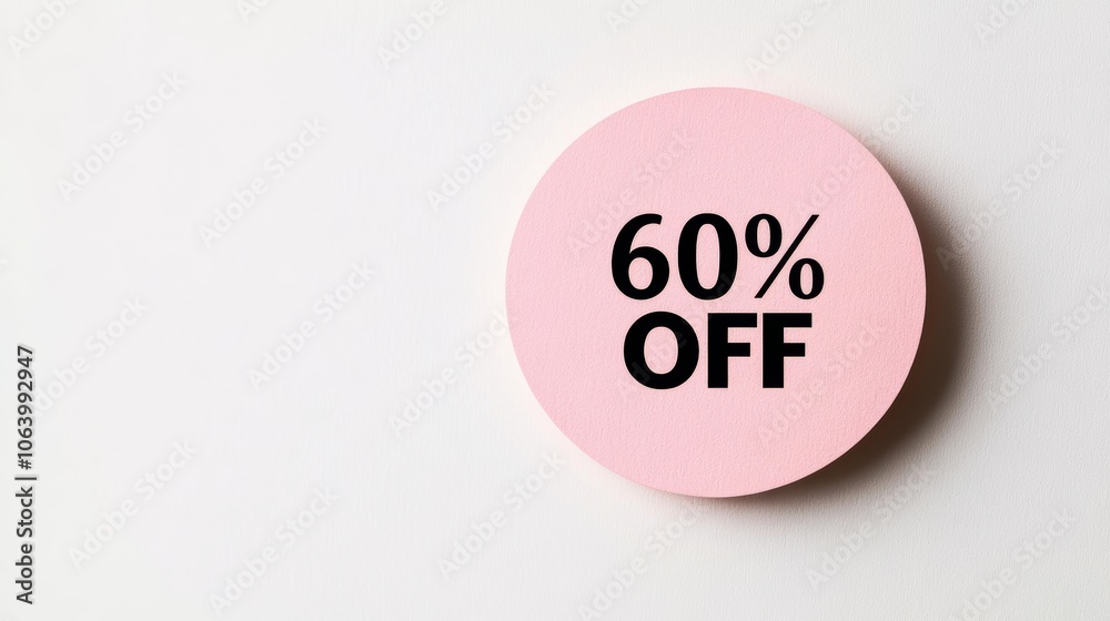 Blank White Background with Black Text on a Round Paper Note Generative AI Blank White Background with Black Text on a Round Paper Note Generative AI