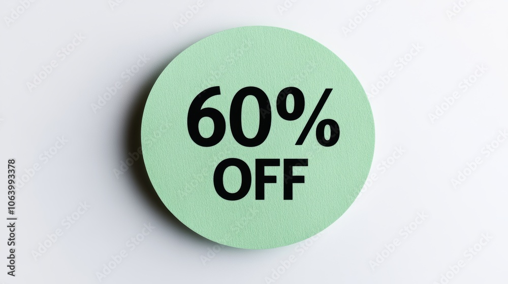 Blank Emerald Green Round Paper Note with Black Text on White Background Generative AI Blank Emerald Green Round Paper Note with Black Text on White Background Generative AI