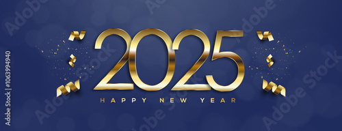 Happy New Year 2025, Greeting Card