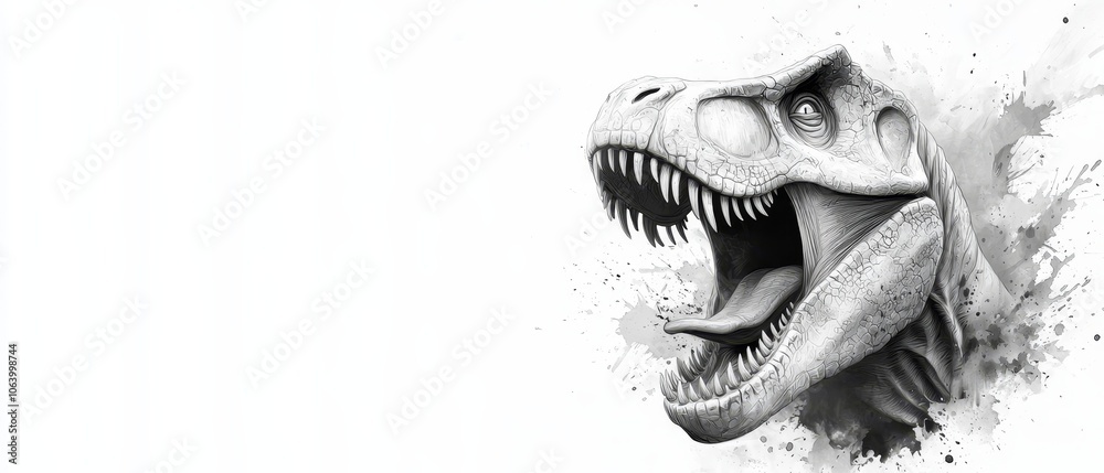 a t - rex with its mouth open and its mouth wide open a t - rex with its mouth open and its mouth wide open