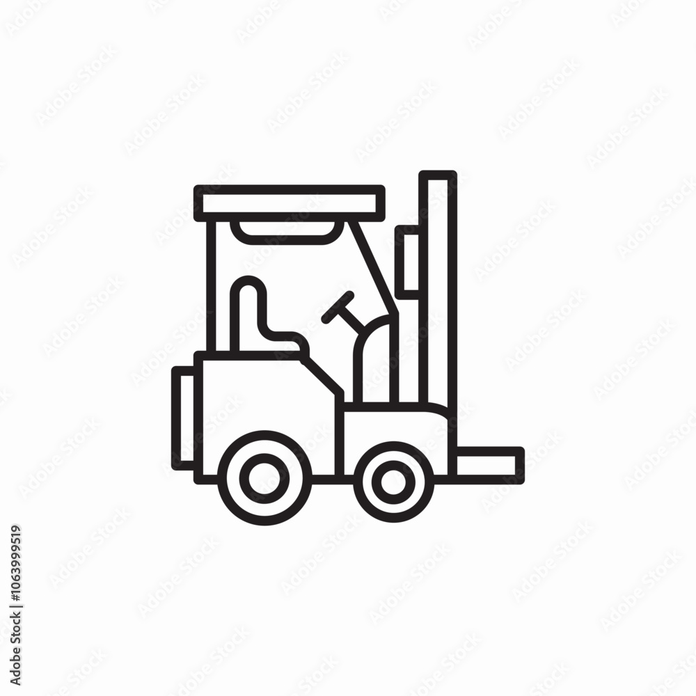 forklift warehouse icon sign vector forklift warehouse icon sign vector
