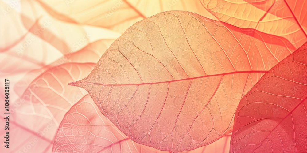 Abstract background with leaf veins and gradient in warm tones, smooth transitions, minimalistic design. Abstract background with leaf veins and gradient in warm tones, smooth transitions, minimalistic design.