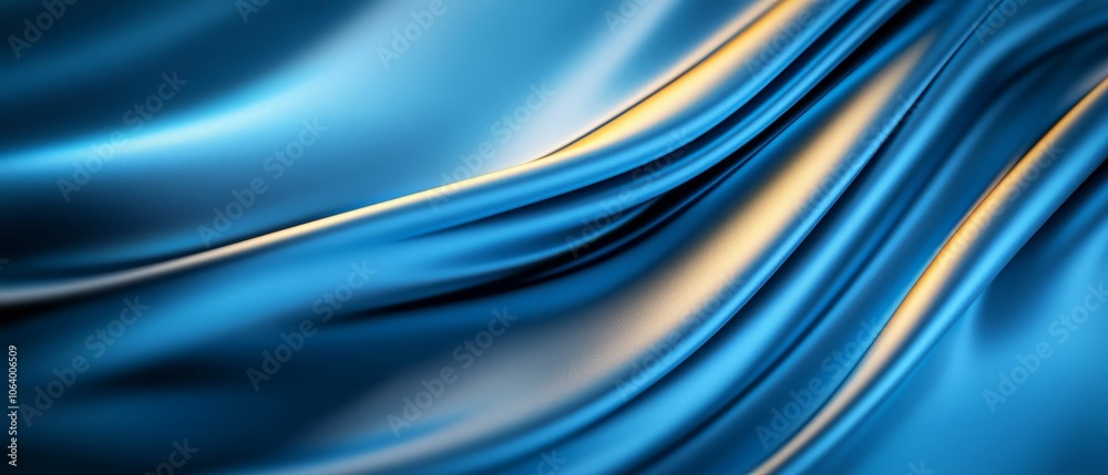 Fototapeta premium A close up of a blue and gold background