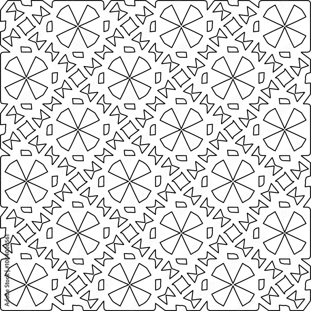 Abstract shapes from lines. Vector graphics for design, prints, decoration, cover, textile, digital wallpaper, web background, wrapping paper, clothing, fabric, packaging, cards.Line pattern.