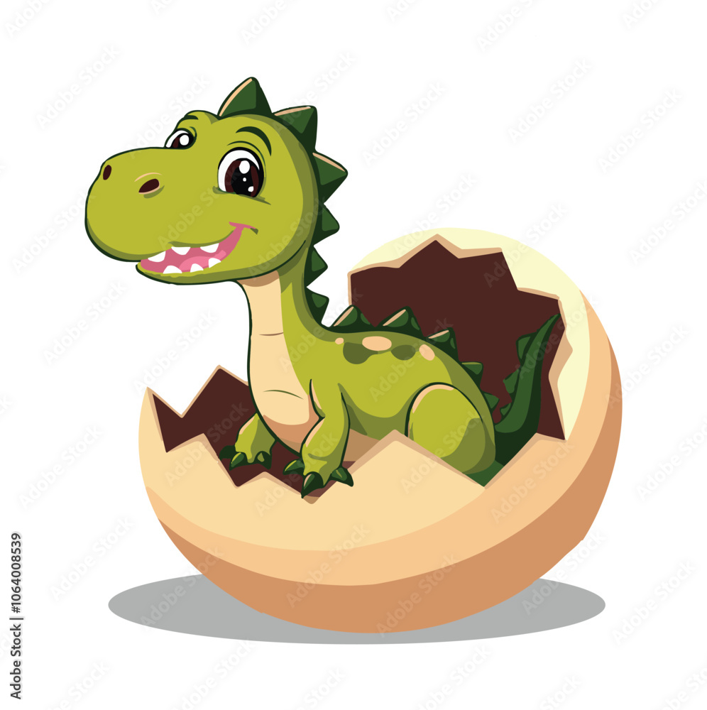 Fototapeta premium A Dinosaur Vector Illustration