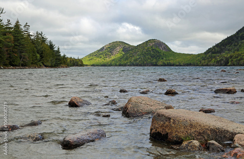 North and South Bubble, Jordan Pond, Acadia National Park, Maine