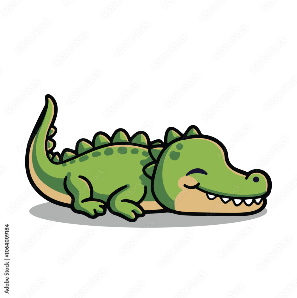 A Crocodile Vector Illustration A Crocodile Vector Illustration
