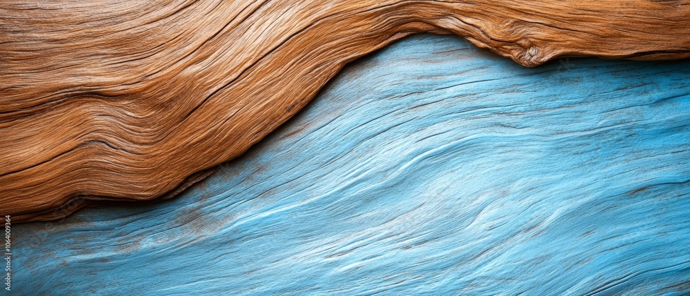 A close up of a piece of wood with a blue background A close up of a piece of wood with a blue background