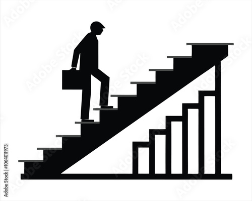 A man on upstairs for success.  