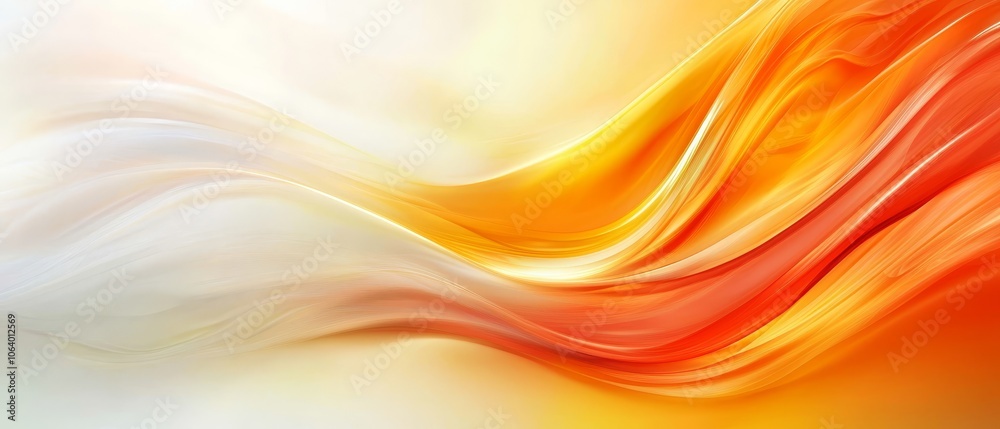 An orange and white abstract background with wavy lines An orange and white abstract background with wavy lines
