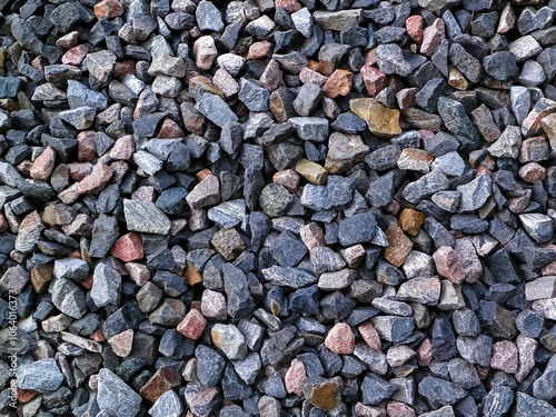 Close up of small stones as nature background. photo