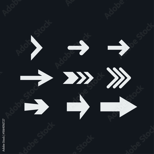 Arrow icon flat vector design