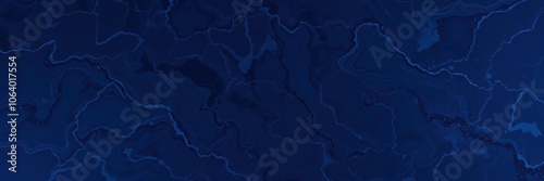 Dark blue marble background with swirling black and blue patterns, modern designs, dark colors