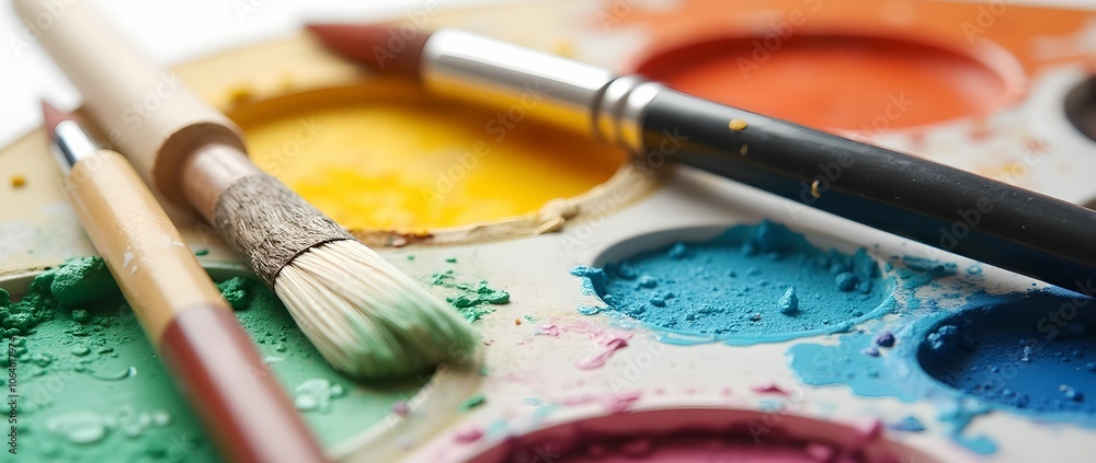 Obraz premium Brush and palette