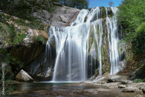 Cascada efecto seda