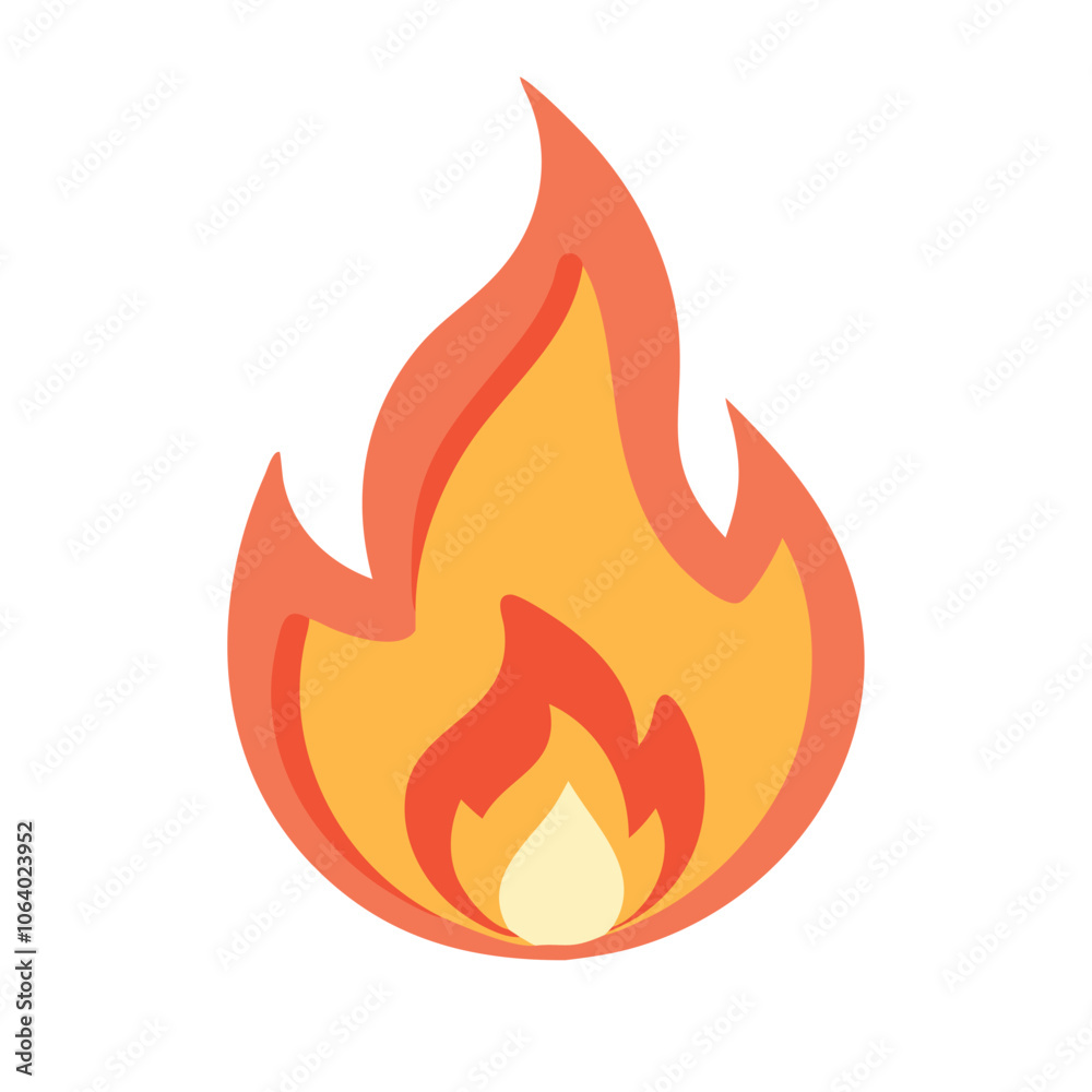 Flame icon with detailed orange and yellow fire, Illustration of a vibrant flame in shades of orange and yellow, symbolizing fire, heat, energy, or intensity in a bold, dynamic design. Flame icon with detailed orange and yellow fire, Illustration of a vibrant flame in shades of orange and yellow, symbolizing fire, heat, energy, or intensity in a bold, dynamic design.