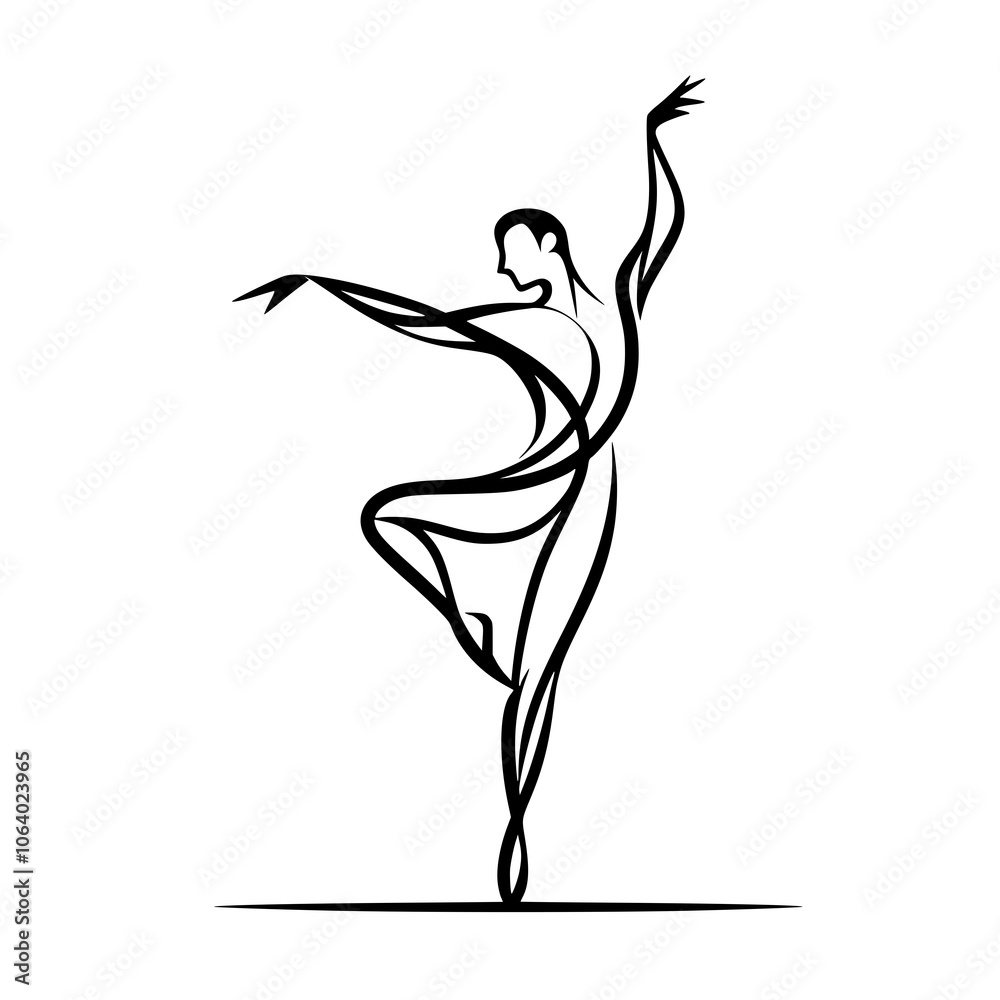 Black and White Vector Silhouettes of Dancers in Aesthetic and Dynamic Poses – Minimalist Art for Motion and Expression Black and White Vector Silhouettes of Dancers in Aesthetic and Dynamic Poses – Minimalist Art for Motion and Expression