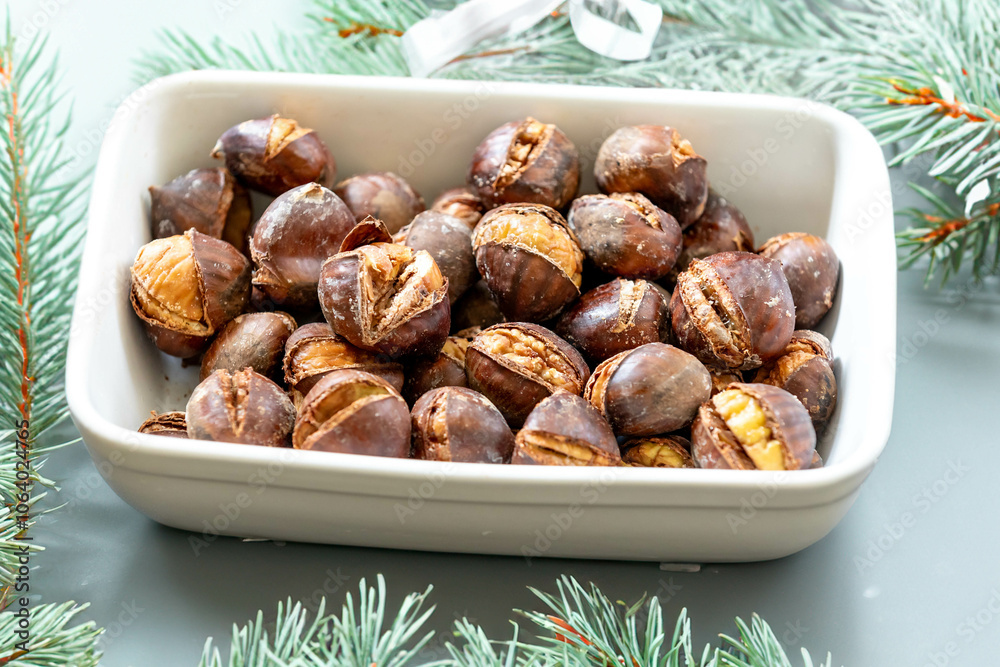 Traditional Traditional Portuguese Christmas roasted chestnuts Christmas roasted chestnuts Traditional Traditional Portuguese Christmas roasted chestnuts Christmas roasted chestnuts