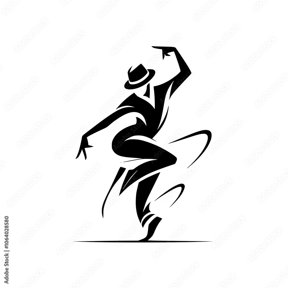 Black and White Vector Silhouettes of Dancers in Aesthetic and Dynamic Poses – Minimalist Art for Motion and Expression Black and White Vector Silhouettes of Dancers in Aesthetic and Dynamic Poses – Minimalist Art for Motion and Expression