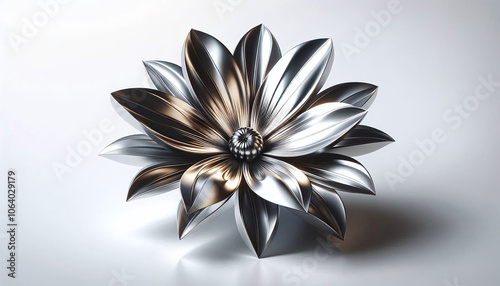 Intricate Metallic Flower Design