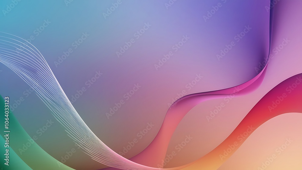 Fototapeta premium Abstract colorful mesh gradient background. Generative Ai.