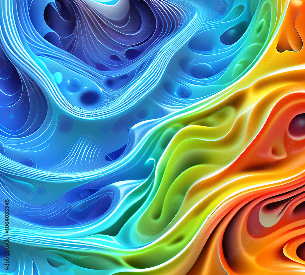 Blue and colorful wavy dynamic motion graphics. light motion shape curve. wavy banner template. background texture, neat cracks, 8k quality. generative ai Blue and colorful wavy dynamic motion graphics. light motion shape curve. wavy banner template. background texture, neat cracks, 8k quality. generative ai