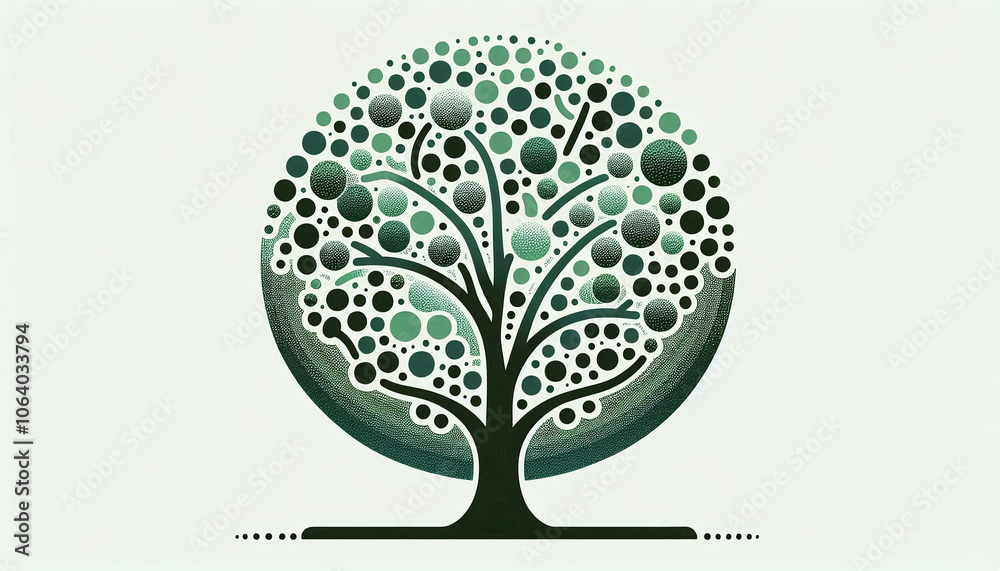Obraz premium Abstract Patterned Tree