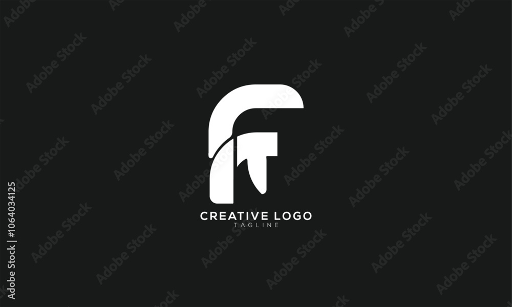 FT TF Abstract initial monogram letter alphabet logo design FT TF Abstract initial monogram letter alphabet logo design
