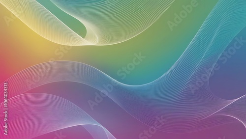 Abstract colorful mesh gradient background. Generative Ai.