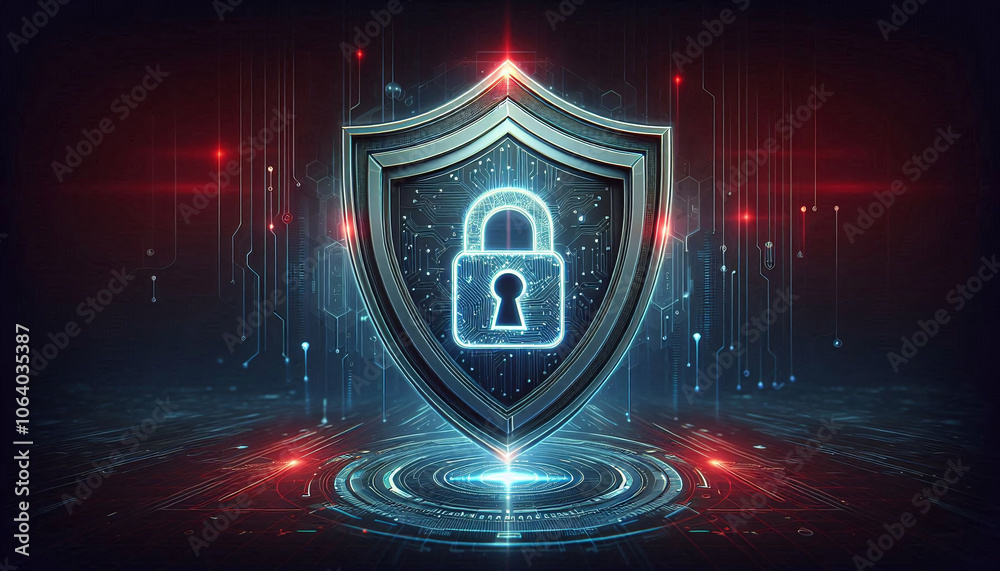 Fototapeta premium Cybersecurity Protection Concept