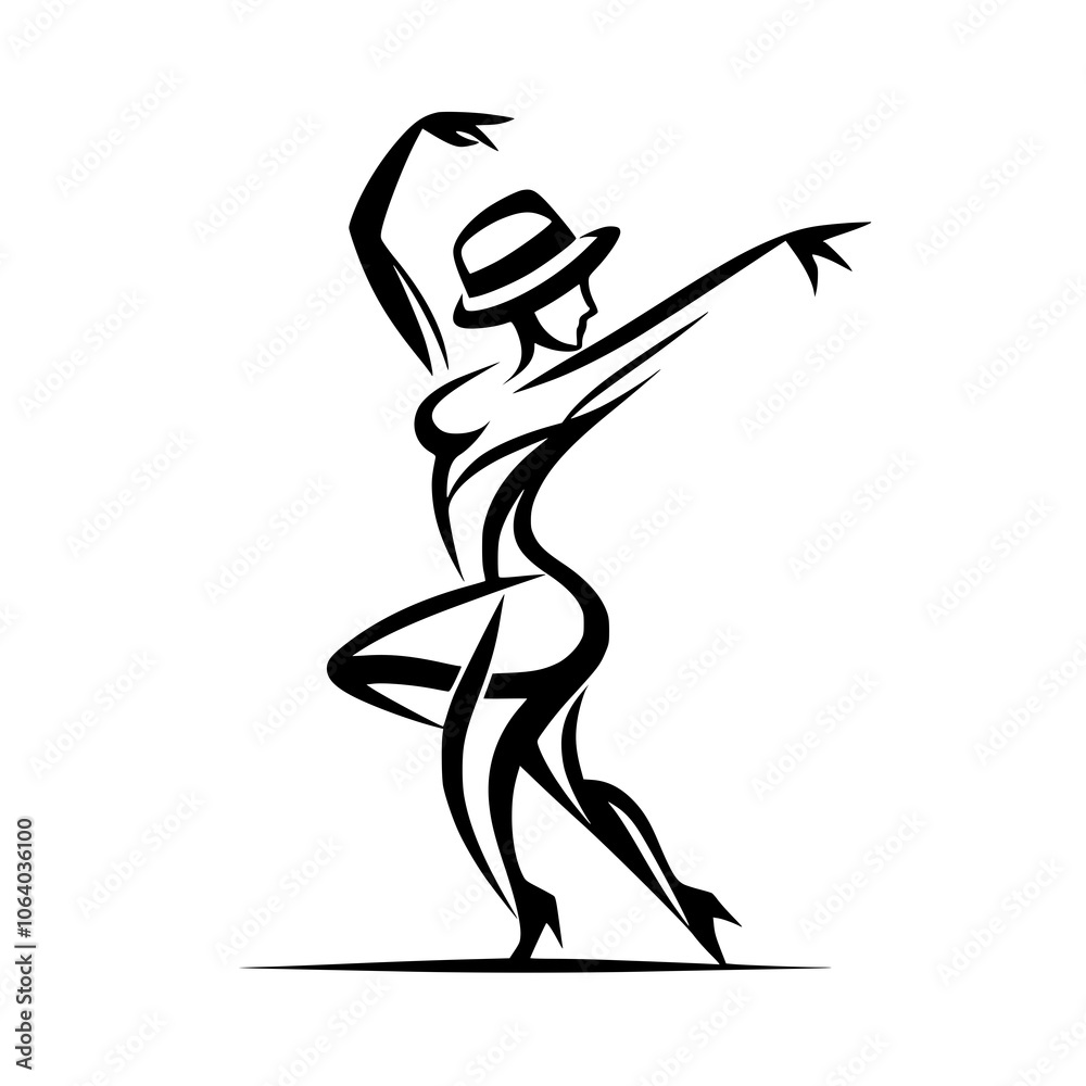Black and White Vector Silhouettes of Dancers in Aesthetic and Dynamic Poses – Minimalist Art for Motion and Expression Black and White Vector Silhouettes of Dancers in Aesthetic and Dynamic Poses – Minimalist Art for Motion and Expression