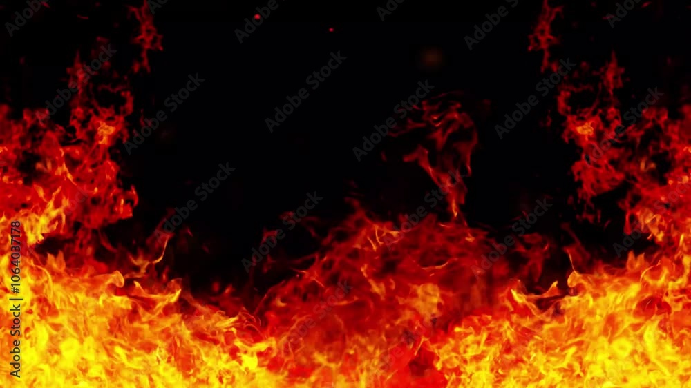 background of burning red flames background of burning red flames