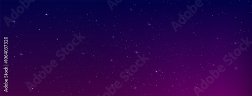 Starry night sky with astrological constellations. Space stars background.Space nebula and glittering stardust.