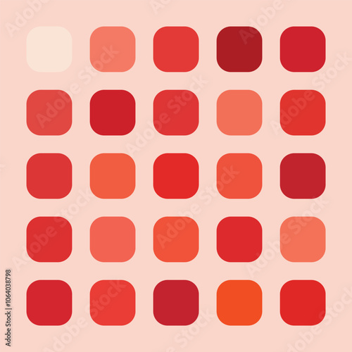 Neutral red colors palette