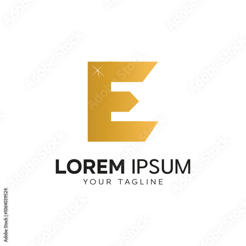 Free Download Creative Initial Letter E Logo Design Vector - GFXLoad