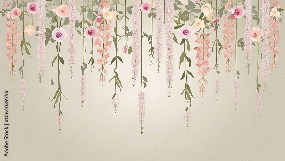 Floral arrangement background. Generative Ai. Floral arrangement background. Generative Ai.