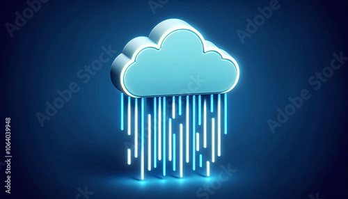 Futuristic Cloud Computing Concept